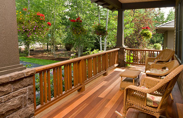 Cedar Decking in Bradbury