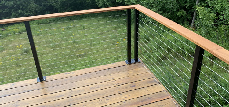 Installing Deck Cable Railing in Bradbury, CA