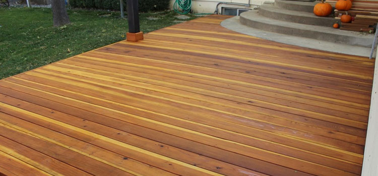 Smooth Redwood Decking in Bradbury, CA